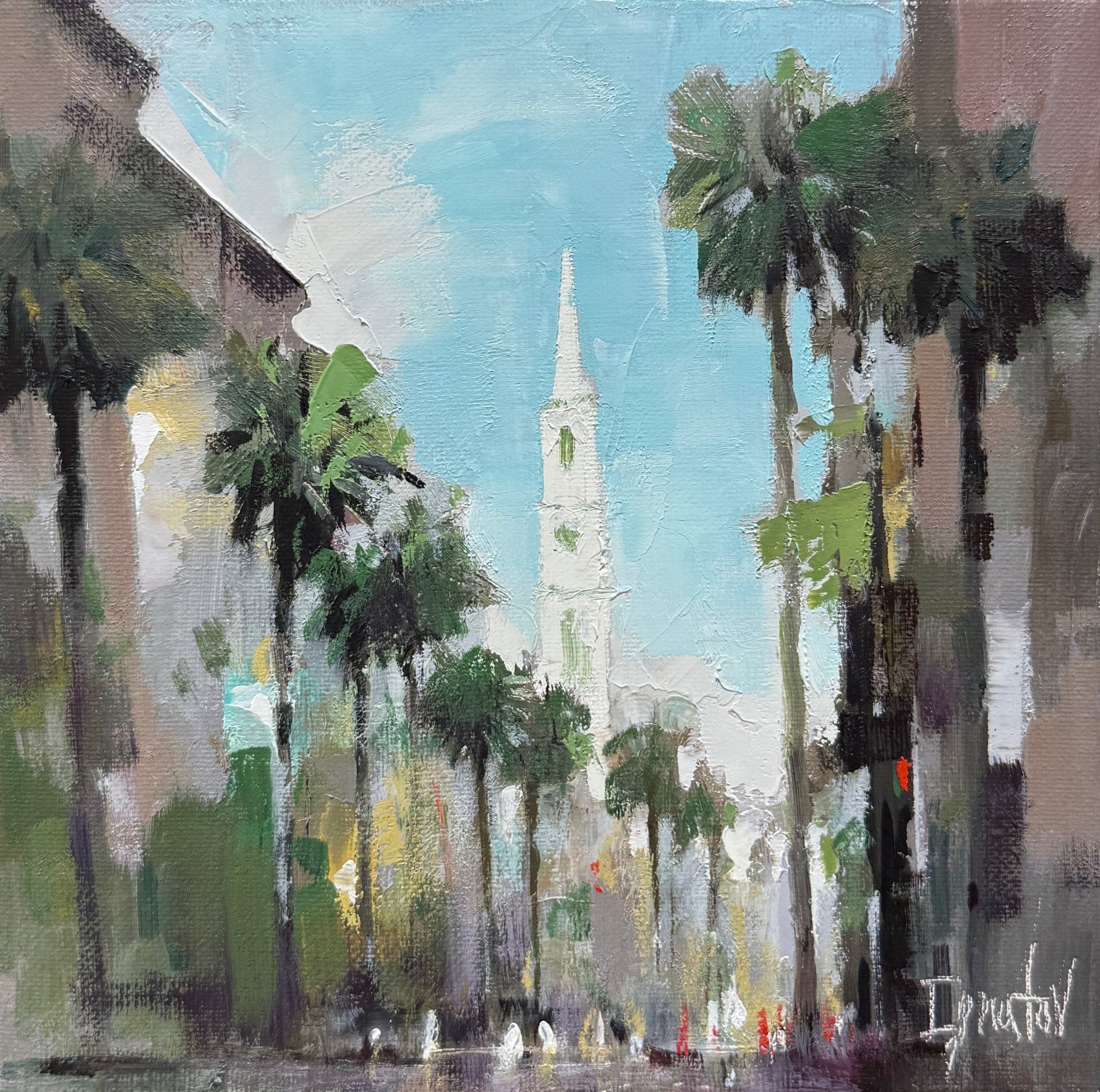 Broad Street Midday by Ignat Ignatov at LePrince Galleries